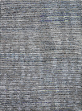 Nourison Ellora Grey Rectangle 5x8 ft Rayon Carpet 113026