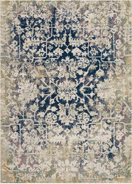 Nourison Fusion Beige Rectangle 5x7 ft Polypropylene Carpet 113098