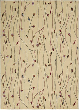 Nourison Grafix Beige Rectangle 5x7 ft Polypropylene Carpet 113357