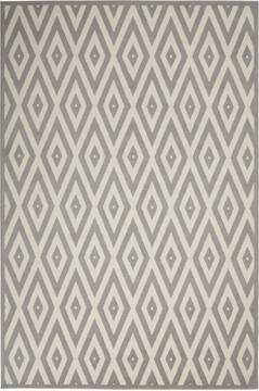 Nourison Grafix White Rectangle 5x7 ft Polypropylene Carpet 113369