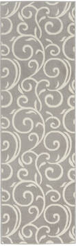 Nourison Grafix Grey Runner 6 to 9 ft Polypropylene Carpet 113384