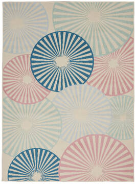 Nourison Grafix Multicolor Rectangle 5x7 ft Polypropylene Carpet 113390