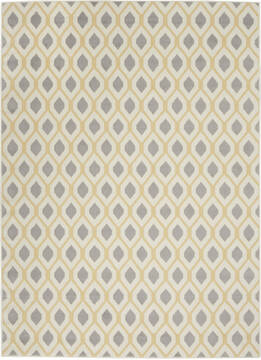 Nourison Grafix White Rectangle 5x7 ft Polypropylene Carpet 113406