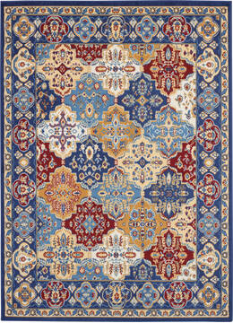 Nourison Grafix Multicolor Rectangle 5x7 ft Polypropylene Carpet 113415
