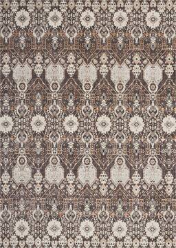 Nourison Silver Screen Grey Rectangle 9x12 ft Polyester Carpet 113639