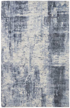 Nourison Safari Dreams Blue Rectangle 4x6 ft Rayon Carpet 113717