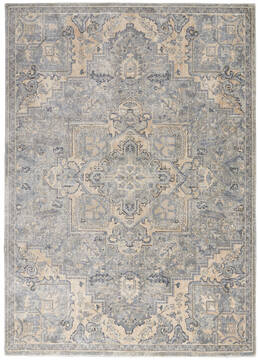 Nourison Moroccan Celebration Grey Rectangle 5x7 ft Polyester Carpet 113748