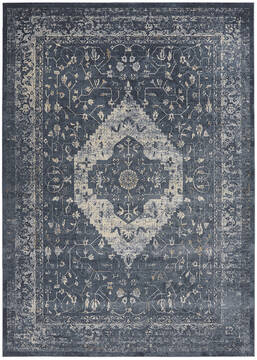 Nourison Malta Blue Rectangle 8x11 ft Polypropylene Carpet 113915