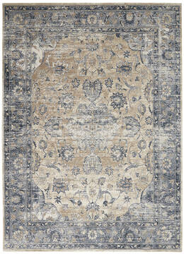 Nourison Malta Blue Rectangle 8x11 ft Polypropylene Carpet 113921