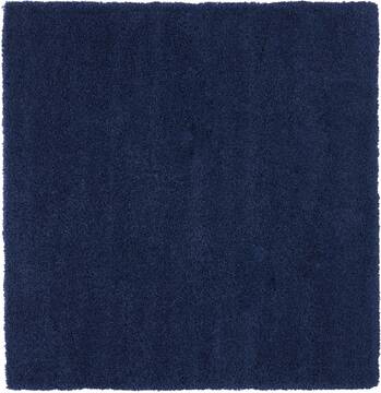 Nourison Malibu Shag Blue Square 7 to 8 ft Polypropylene Carpet 114150