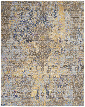Nourison Majestic Beige Rectangle 8x10 ft Wool Carpet 114154