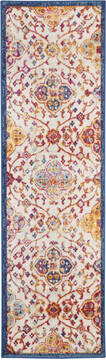 Nourison Persian Vintage Beige Runner 6 to 9 ft Polypropylene Carpet 114388