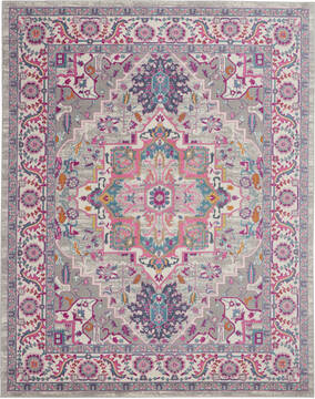 Nourison Passion Grey Rectangle 8x10 ft Polypropylene Carpet 114507