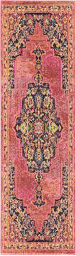 Nourison Passionate Purple Runner 6 to 9 ft Polypropylene Carpet 114549