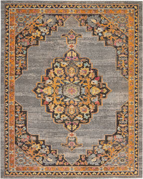 Nourison Passionate Grey Rectangle 8x10 ft Polypropylene Carpet 114562