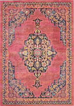 Nourison Passionate Purple Rectangle 7x10 ft Polypropylene Carpet 114569