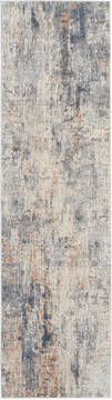 Nourison Rustic Textures Grey Runner 6 to 9 ft Polypropylene Carpet 114645