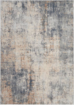 Nourison Rustic Textures Grey Rectangle 4x6 ft Polypropylene Carpet 114647