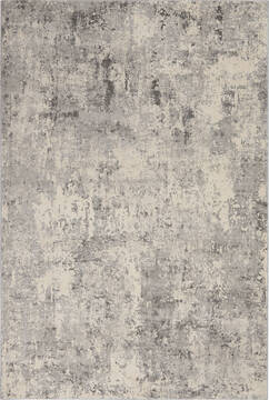 Nourison Rustic Textures Grey Rectangle 4x6 ft Polypropylene Carpet 114704