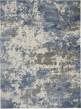 Nourison Rustic Textures Grey Rectangle 9x13 ft Polypropylene Carpet 114714