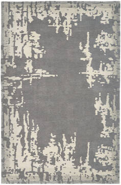 Nourison Symmetry Grey Rectangle 5x8 ft Polyester Carpet 114839