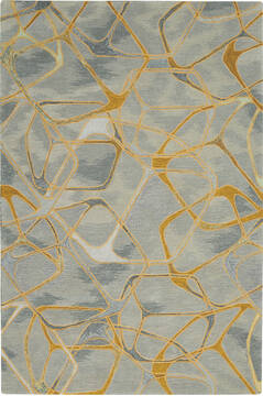 Nourison Symmetry Grey Rectangle 4x6 ft Polyester Carpet 114864