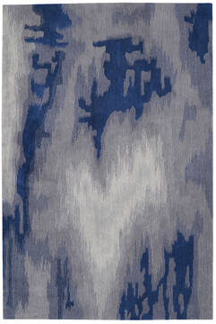 Nourison Symmetry Grey Rectangle 4x6 ft Polyester Carpet 114885