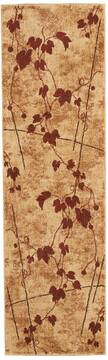 Nourison Somerset Brown Runner 6 to 9 ft Polyester Carpet 114935