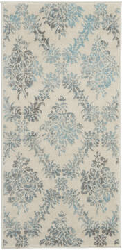 Nourison Tranquil Beige Rectangle 2x4 ft Polypropylene Carpet 115151