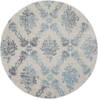 Nourison Tranquil Beige Round 53 X 53 Area Rug  805-115166 Thumb 0