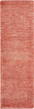 Nourison Weston Red Runner 6 to 9 ft Bamboo Silk Carpet 115553
