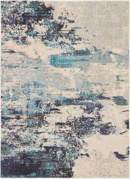 Nourison Celestial Beige Rectangle 5x7 ft Polypropylene Carpet 115596