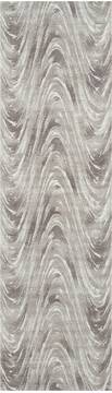 Nourison Organic Modern Grey Runner 6 to 9 ft Polyester Carpet 115693