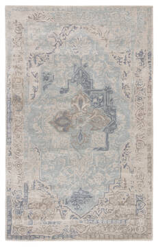 Jaipur Living Citrine Grey Rectangle 5x8 ft Wool and Viscose Carpet 116711