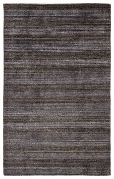 Jaipur Living Trendier Grey Rectangle 5x8 ft Wool and Viscose Carpet 119281