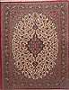 Qum Red Hand Knotted 100 X 130  Area Rug 100-12016 Thumb 0