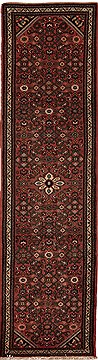 Persian Hossein Abad Purple Runner 10 to 12 ft Wool Carpet 12654