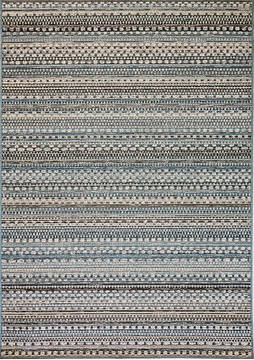Dynamic BRIGHTON Blue Rectangle 2x4 ft  Carpet 120354