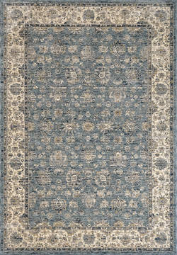 Dynamic PEARL Blue Rectangle 2x3 ft Polyester Carpet 122170