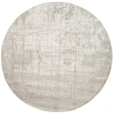 Dynamic QUARTZ Beige Round 5 to 6 ft Polyester and Viscose Carpet 122365