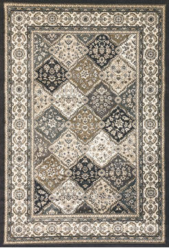 Dynamic YAZD Grey Rectangle 2x4 ft  Carpet 123049