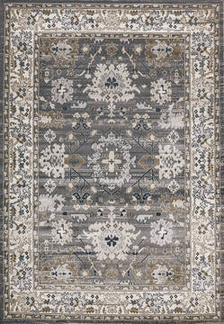 Dynamic YAZD Grey Rectangle 2x4 ft  Carpet 123067