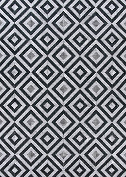 Couristan AFUERA Grey Rectangle 2x4 ft Polypropylene Carpet 125456