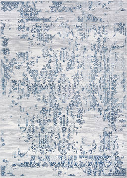 Couristan CALINDA Blue Runner 6 to 9 ft Polypropylene Carpet 125674