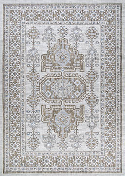 Couristan CHARM Brown Rectangle 2x4 ft Polypropylene Carpet 126026