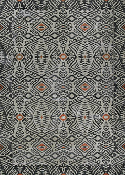 Couristan DOLCE Grey Rectangle 4x6 ft Polypropylene Carpet 126369