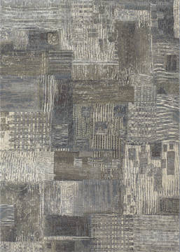 Couristan EASTON Grey Rectangle 9x12 ft Polypropylene Carpet 126409