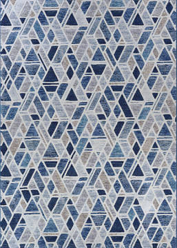 Couristan EASTON Blue Rectangle 2x4 ft Polypropylene Carpet 126507