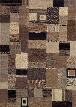 Couristan EASTON Brown Rectangle 2x4 ft Polypropylene Carpet 126540