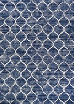 Couristan EASTON Blue Runner 6 to 9 ft Polypropylene Carpet 126561